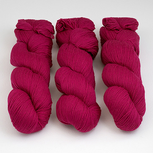Cascade, Heritage Sock - Solids // 5616 Fuchsia at  The Loopy Ewe