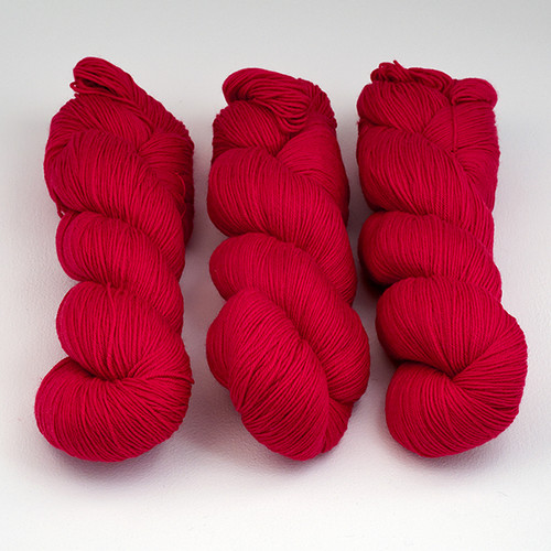 Cascade, Heritage Sock - Solids // 5619 Christmas Red at  The Loopy Ewe