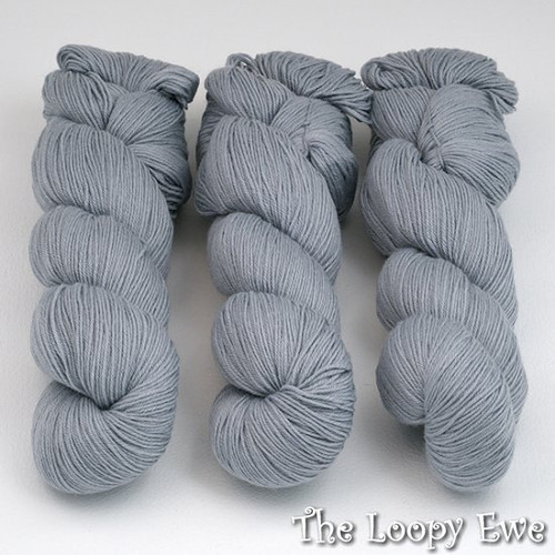 Cascade, Heritage Sock - Solids // 5660 Grey at  The Loopy Ewe