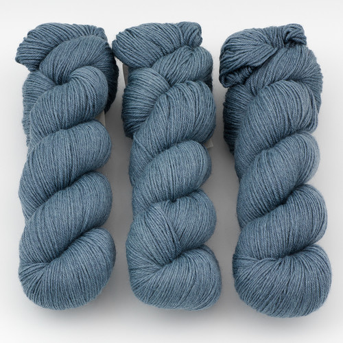 Cascade, Heritage Sock - Solids // 5686 China Blue at  The Loopy Ewe