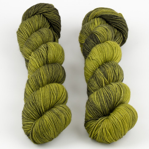 Dream in Color, Smooshy with Cashmere // Scorched Lime at  The Loopy Ewe