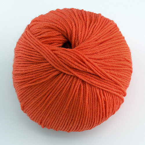 Cascade, 220 Superwash // 907 Tangerine Heather at  The Loopy Ewe