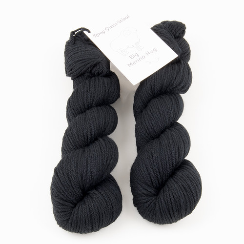 Rosy Green Wool, Big Merino Hug // Black Cat (60) at  The Loopy Ewe