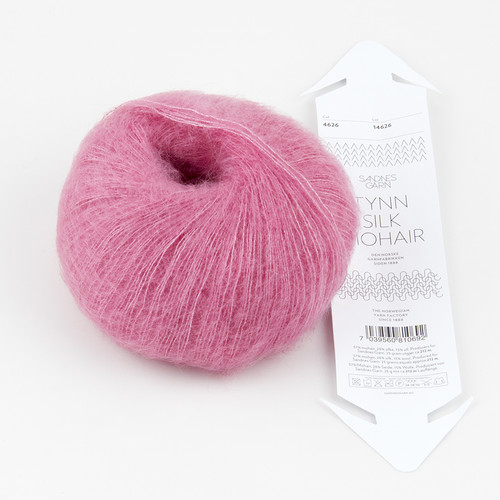 Sandnes Garn, Tynn Silk Mohair // Shocking Pink (4626) at The Loopy Ewe