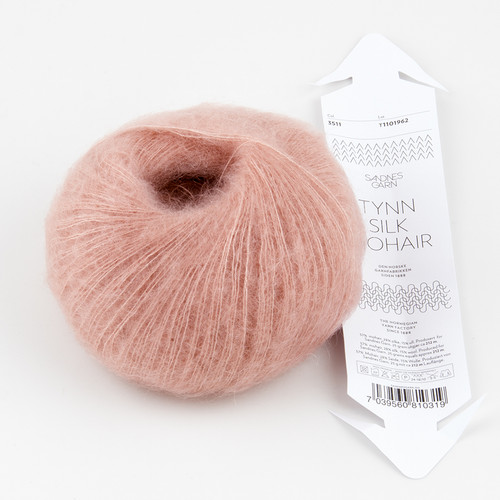 Sandnes Garn, Tynn Silk Mohair // Powder Pink (3151) at The Loopy Ewe