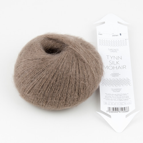 Sandnes Garn, Tynn Silk Mohair // Hazelnut (3161) at The Loopy Ewe