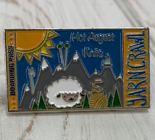 Hot August Knits Pin at The LOOPY Ewe