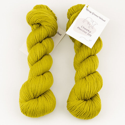 Rosy Green Wool, Cheeky Merino Joy // Olive (145) at The Loopy Ewe