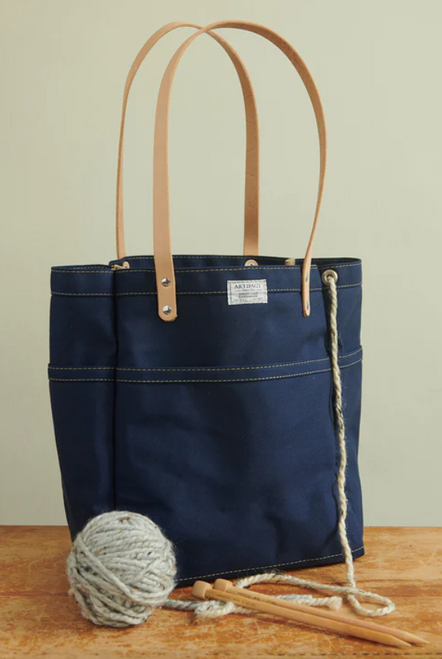 Artifact Bag Co, Knitting Project Bag // Navy