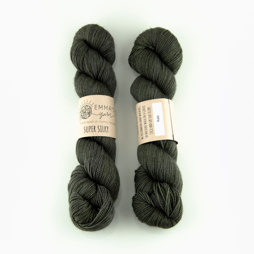 Emma's Yarn, Super Silky // Kale at The Loopy Ewe
