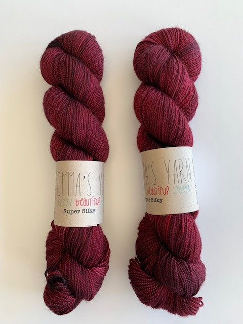 Emma's Yarn, Super Silky // Cherry Merlot