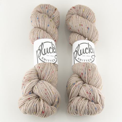 The Plucky Knitter, Tweedy Fingering // Oatmeal