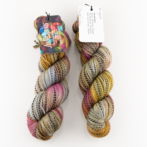 JulieSpins, MN400 Marl // Barnyard at The Loopy Ewe