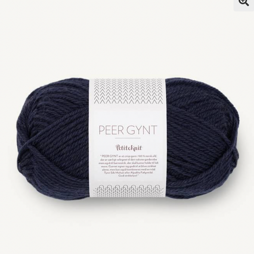 Sandnes Garn, Peer Gynt // 5591 Night Sky, PetiteKnit at The Loopy Ewe