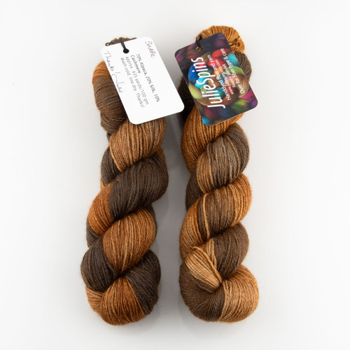 JulieSpins, Alpaca Silk Cashmere // Saddle