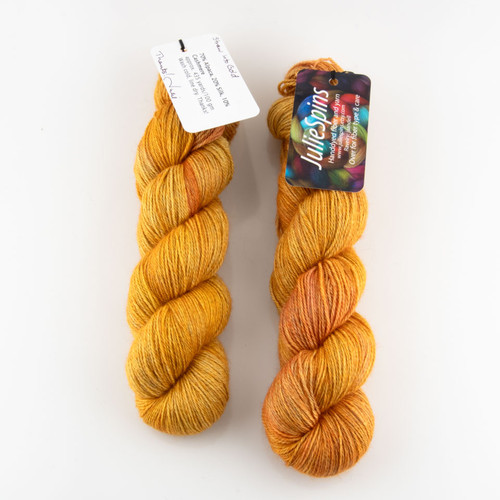 JulieSpins, Alpaca Silk Cashmere // Straw into Gold