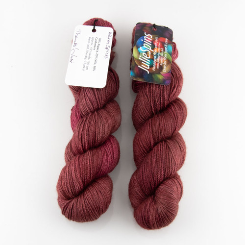 JulieSpins, Alpaca Silk Cashmere // Warm Spices
