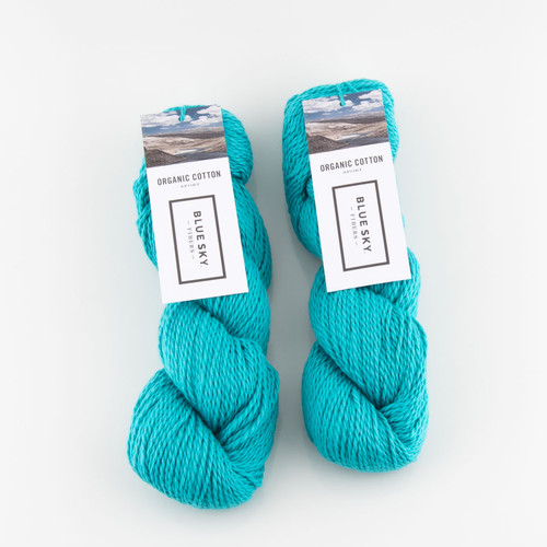 Blue Sky Fibers, Organic Cotton Sport // Caribbean (230) at The Loopy Ewe