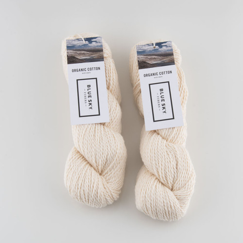 Blue Sky Fibers, Organic Cotton Sport // Bone (280) at The Loopy Ewe