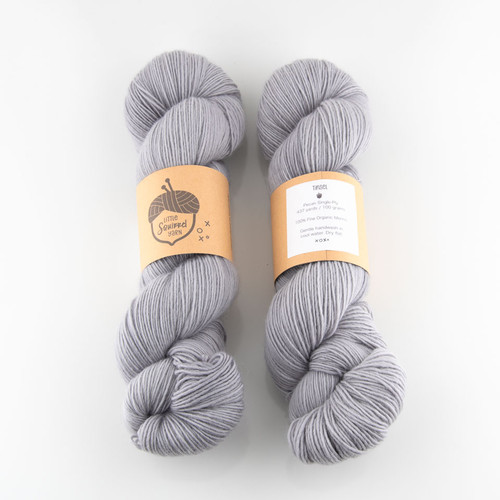 Little Squirrel Yarn, Pecan Single Ply // Tinsel