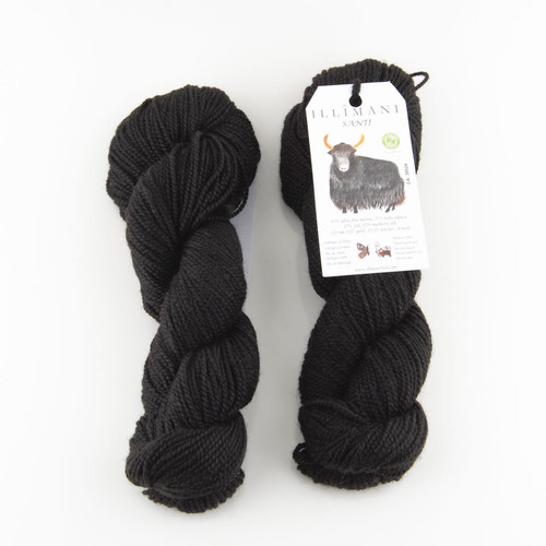 Illimani Yarn, Santi // Black at The Loopy Ewe