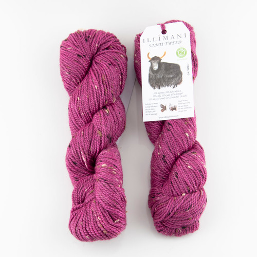Illimani Yarn, Santi Tweed  // Magenta at The Loopy Ewe