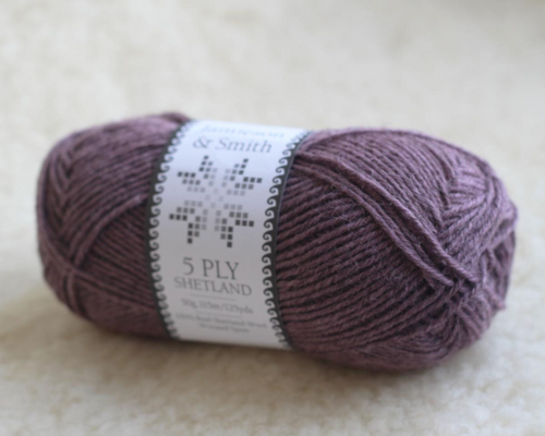 Jamieson & Smith, 5ply Shetland // Lavender Twilight