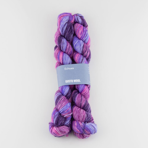 Gusto Wool, Echoes Hand Dyed Sock Yarn // 1527 at The Loopy Ewe