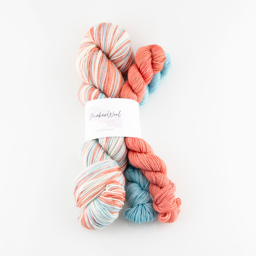 MakerWool, Self-Striping Fingering // Beach Vacation at The Loopy Ewe MakerWool, Self-Striping Fingering // Beach Vacation at The Loopy Ewe