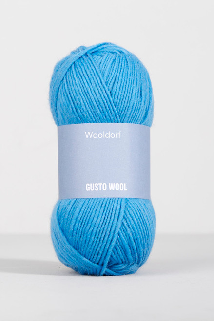 Gusto Wool, Wooldorf Worsted // Baby Blue at The Loopy Ewe