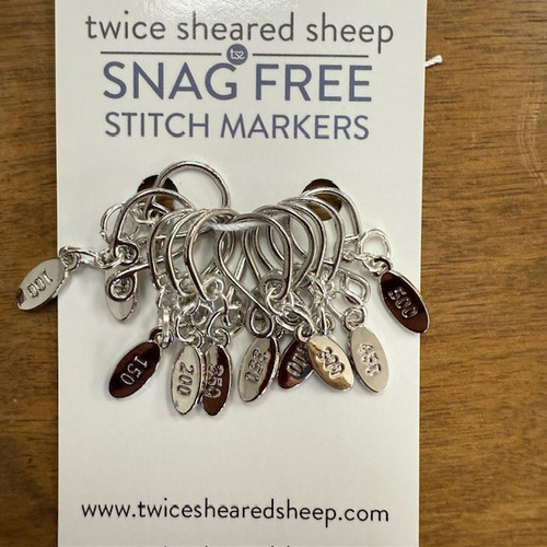 Twice Sheared Sheep, Cast On Counting Stitch Markers at The Loopy Ewe