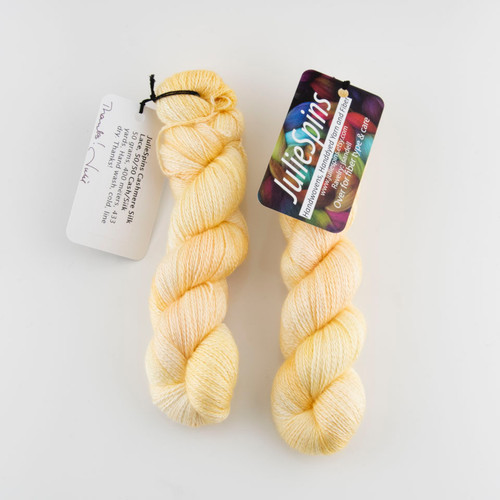 JulieSpins, Cashmere Silk Lace // Butter at The Loopy Ewe