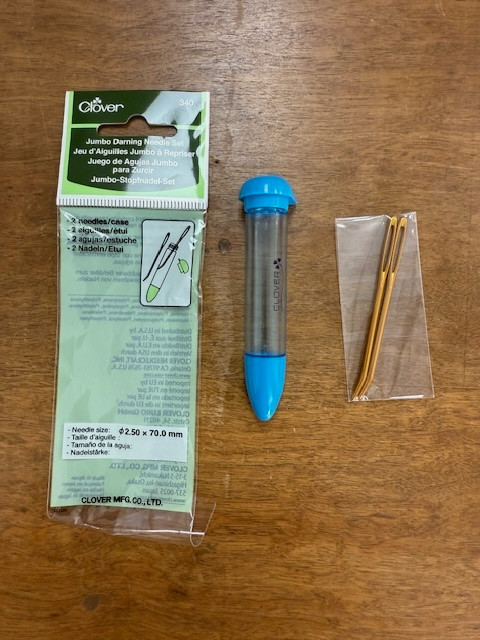 Chibi (Blue) with Needles (340) at The Loopy Ewe