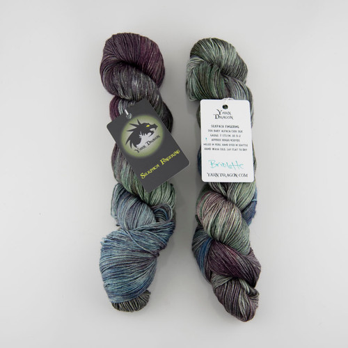 Yarn Dragon, SilkPaca Fingering // Briolette at The Loopy Ewe