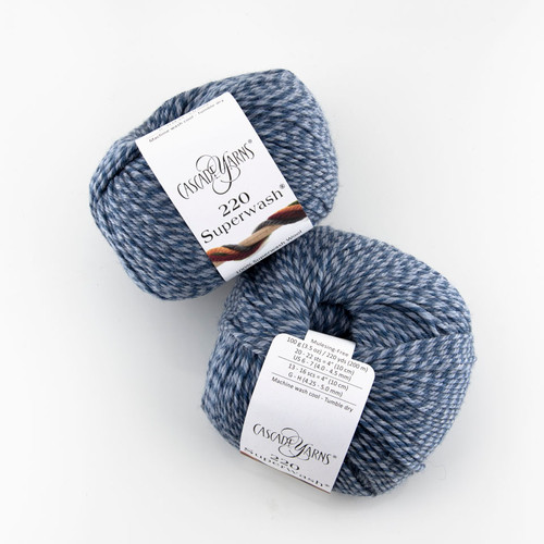 Cascade, 220 Superwash // 404 Faded Denim Marl at  The Loopy Ewe Cascade, 220 Superwash // 404 Faded Denim Marl at  The Loopy Ewe