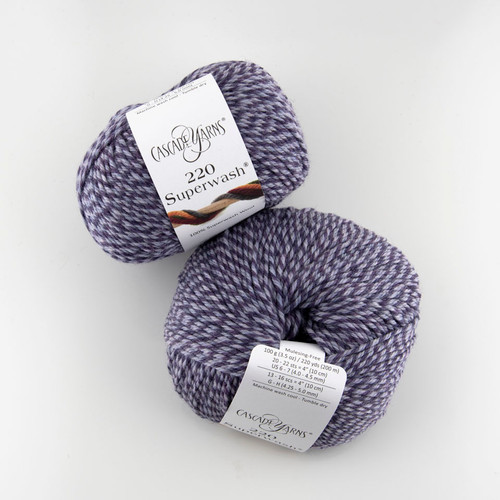 Cascade, 220 Superwash // 405 Lavender Marl at  The Loopy Ewe Cascade, 220 Superwash // 405 Lavender Marl at  The Loopy Ewe