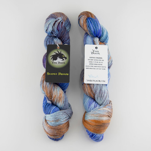 Yarn Dragon, SilkPaca Fingering // Whirl at The Loopy Ewe