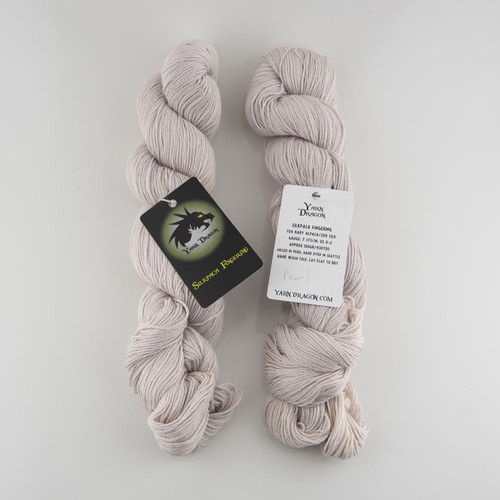 Yarn Dragon, SilkPaca Fingering // Pearl at The Loopy Ewe