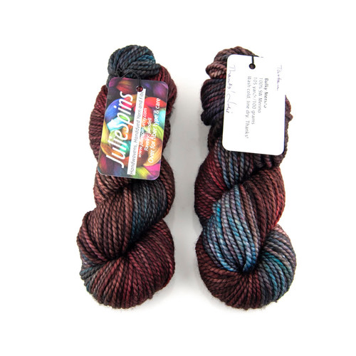 JulieSpins, Bulky Merino // Tartan at The Loopy Ewe