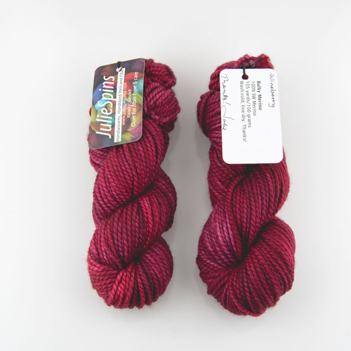 JulieSpins, Bulky Merino // Wineberry at The Loopy Ewe