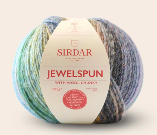 Sirdar, Jewelspun Chunky With Wool // Shimmering Sea Glass at The Loopy Ewe Sirdar, Jewelspun Chunky With Wool // Shimmering Sea Glass at The Loopy Ewe