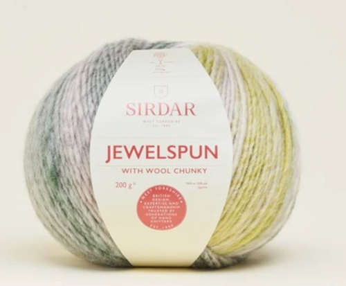 Sirdar, Jewelspun Chunky With Wool // Crystal Sea at The Loopy Ewe Sirdar, Jewelspun Chunky With Wool // Crystal Sea at The Loopy Ewe