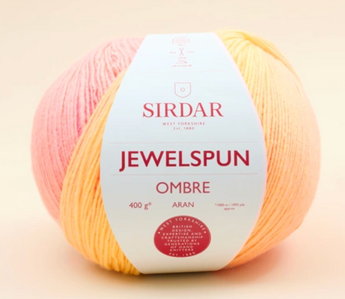 Sirdar, Jewelspun Aran Ombre // Rainbow Glow at The Loopy Ewe Sirdar, Jewelspun Aran Ombre // Rainbow Glow at The Loopy Ewe