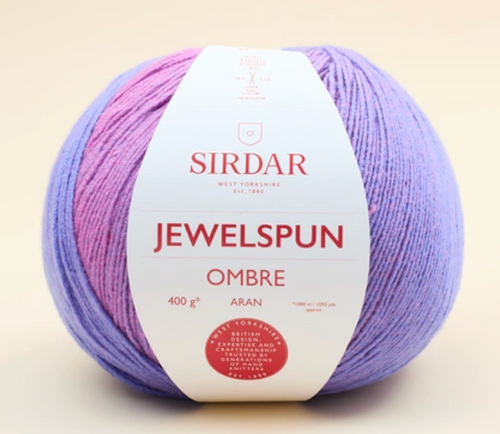 Sirdar, Jewelspun Aran Ombre // Violet Dawn The Loopy Ewe Sirdar, Jewelspun Aran Ombre // Violet Dawn The Loopy Ewe