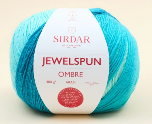 Sirdar, Jewelspun Aran Ombre // Ocean Blue The Loopy Ewe Sirdar, Jewelspun Aran Ombre // Ocean Blue The Loopy Ewe