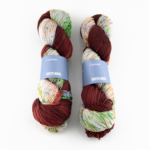 Gusto Wool, Carmen Hand Dyed Sock Yarn // 1415 at The Loopy Ewe