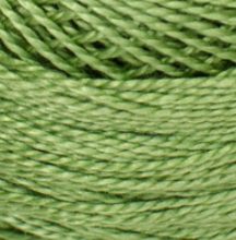 DMC, Pearl Cotton Balls Size 5 // 3347 Asparagus at The Loopy Ewe