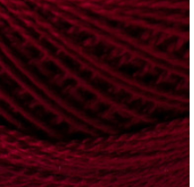 DMC, Pearl Cotton Balls Size 5 // 815 Metallic Black Cherry at The Loopy Ewe