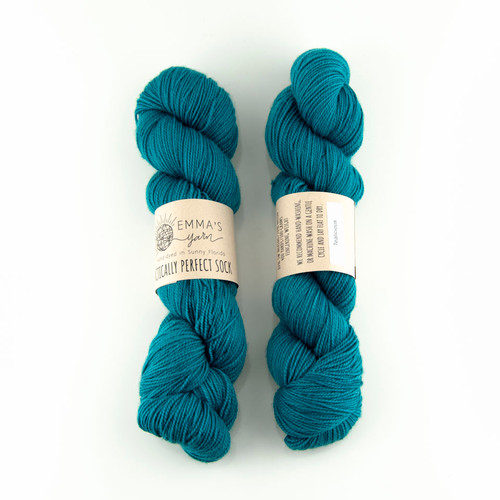 Emma's Yarn, Practically Perfect Sock // Tealicious at The Loopy Ewe