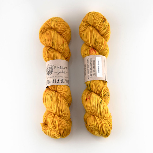 Emma's Yarn, Practically Perfect Sock // Banana Stand at The Loopy Ewe